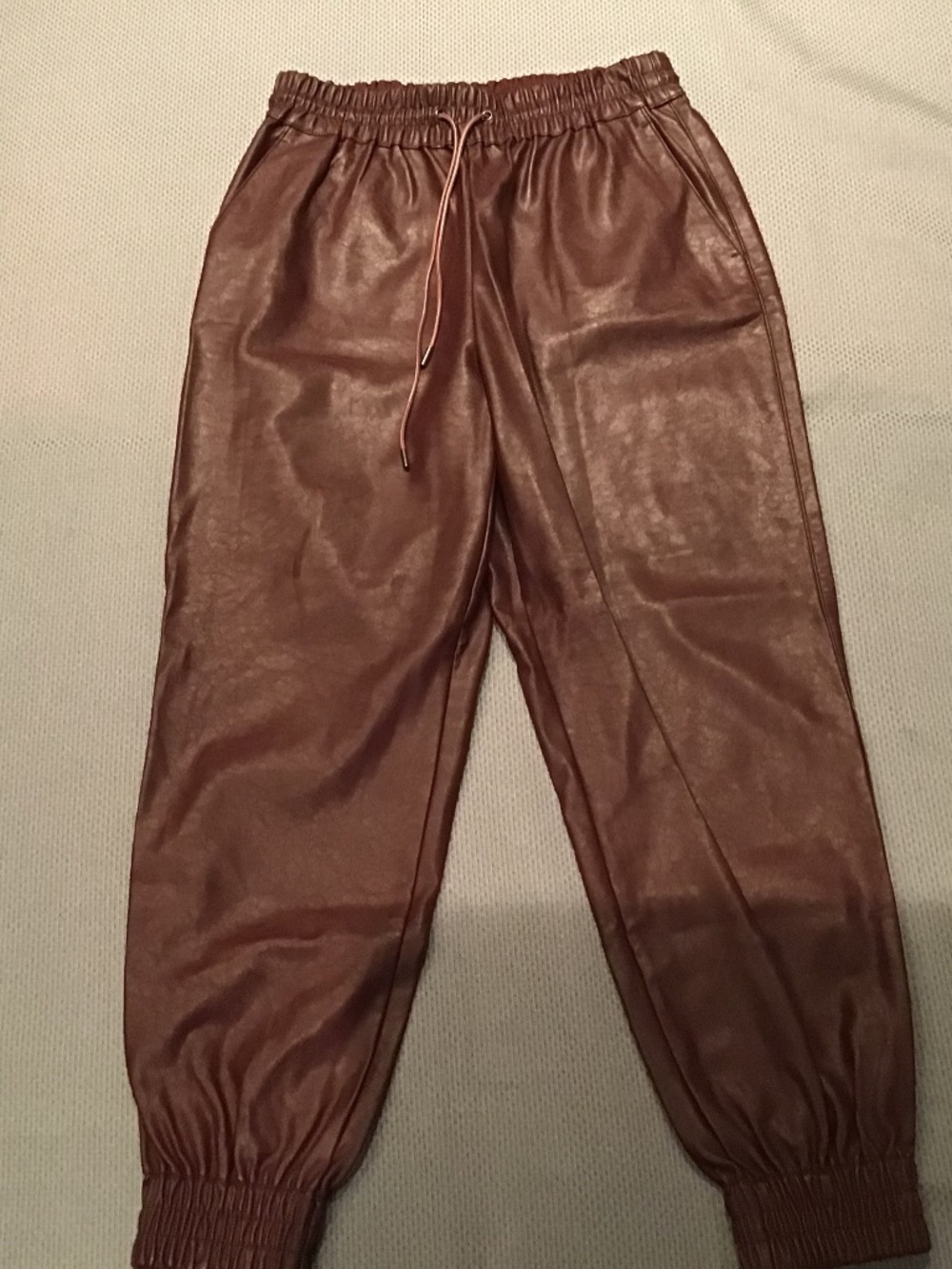 Dynamite faux leather joggers